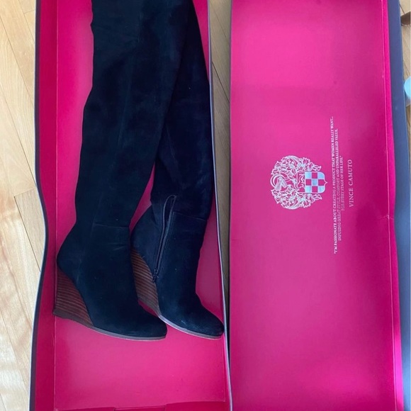 Vince Camuto Granta Black Suede Over the Knee Boots - SIZE 6.5 - Picture 7 of 8